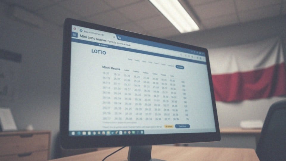 Jak wygląda archiwum wygranych w Mini Lotto?