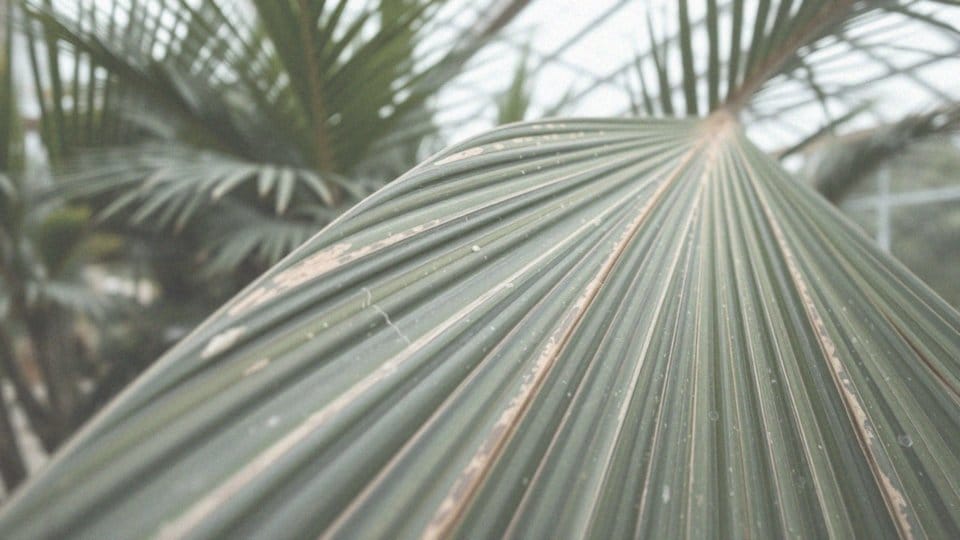 Jak wpływają przędziorki na liście palm?